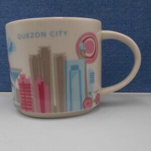 YOU ARE HERE COLLECTIBLE QUEZON CITY PHILIPPINES STARBUCKS COFFEE CUP MUG HTF